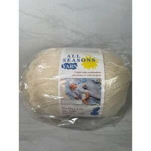 All Seasons Baby Yarn - No Dye Large 12 oz Skein In Off White E1-016
